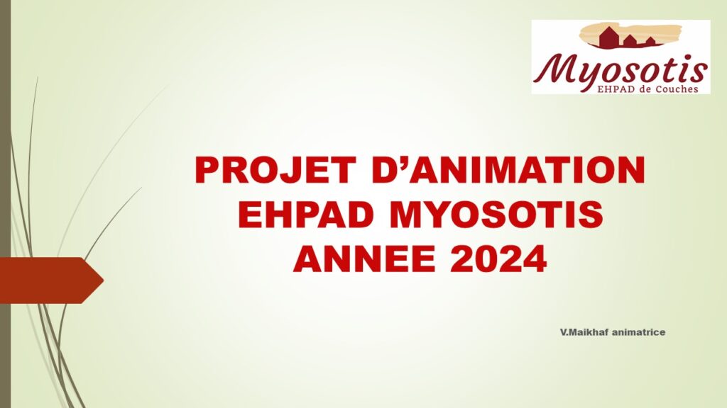 Projet animation de l’EHPAD 2024